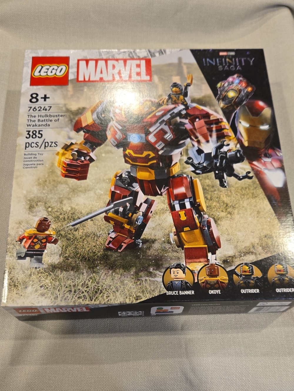 LEGO Marvel The Hulkbuster: The Battle of Wakanda - Red & Gold Kids Toy Sealed